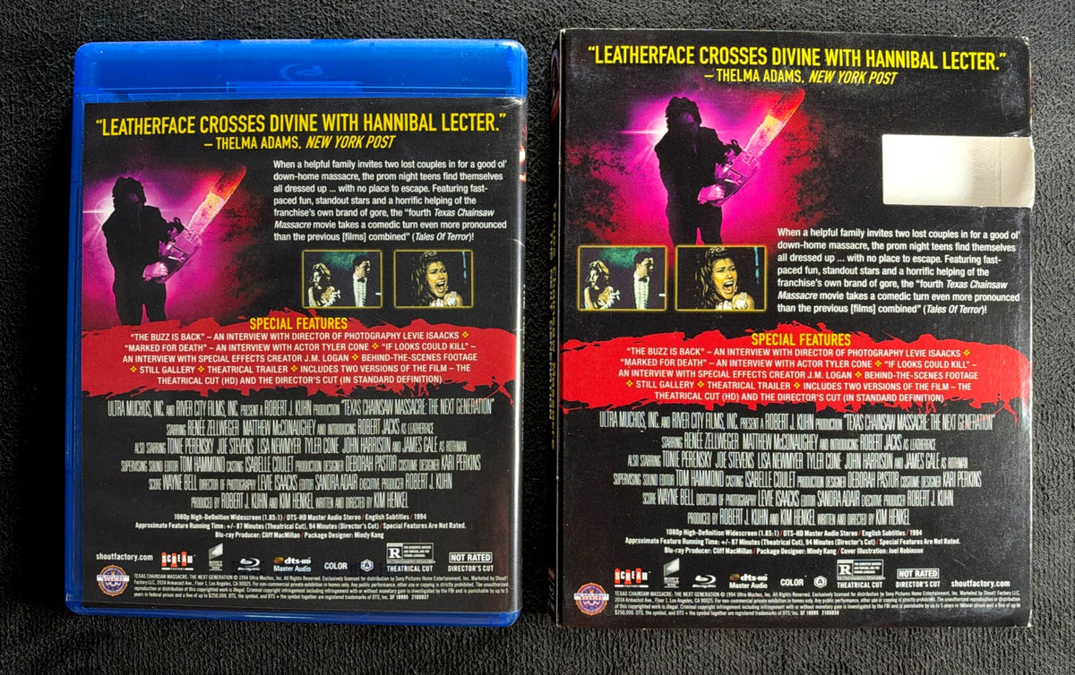 Texas Chainsaw Massacre: The Next Generation (Blu-ray, Scream Factory, Slipcover