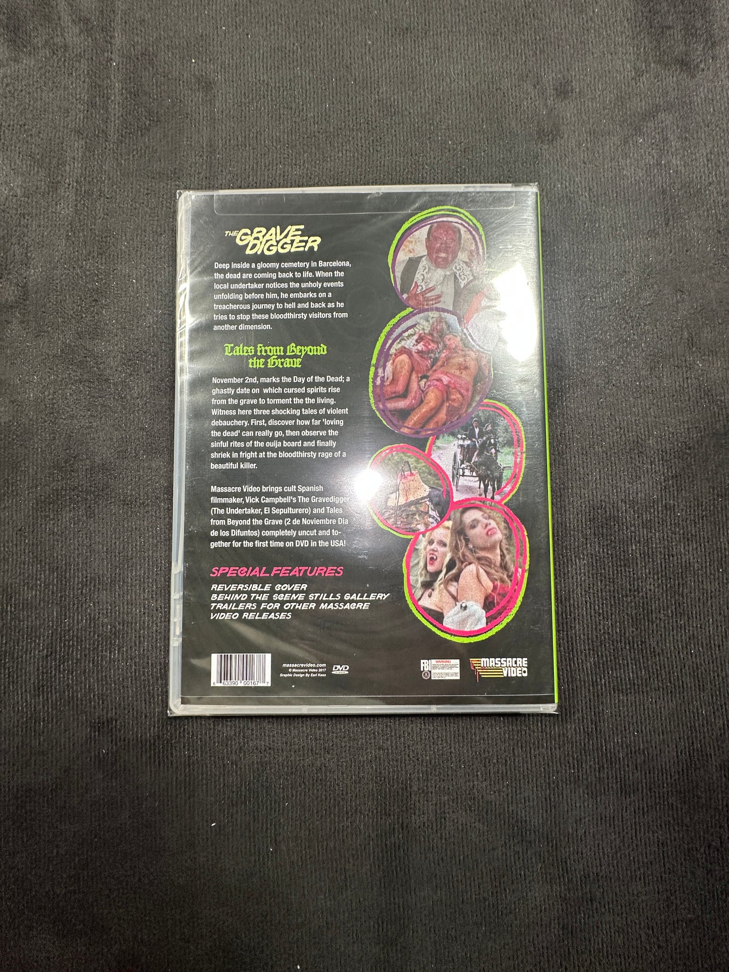 The Gravedigger / Tales from Beyond the Grave (DVD, Massacre Video, NEW)