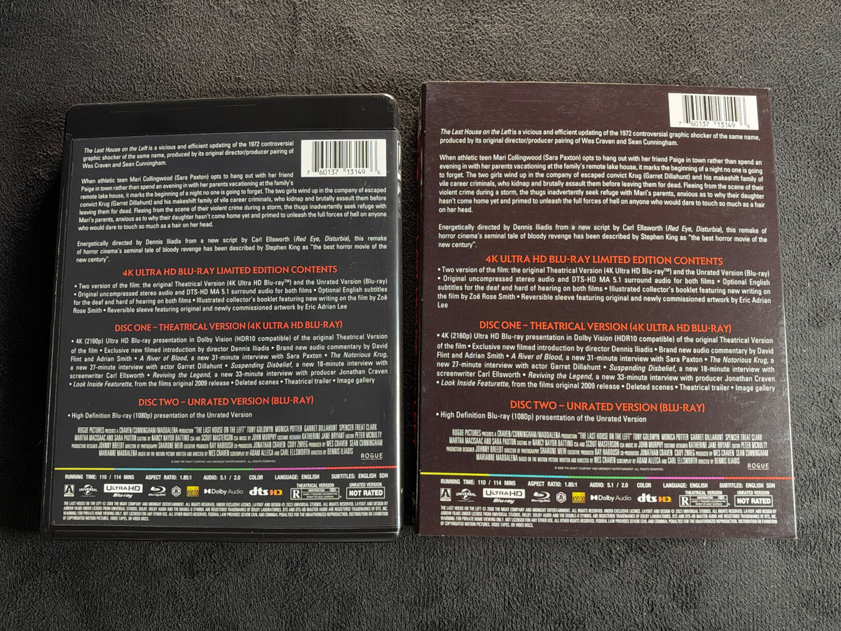 The Last House on the Left (2009) (4K Ultra HD, Arrow Video, Slipcover)