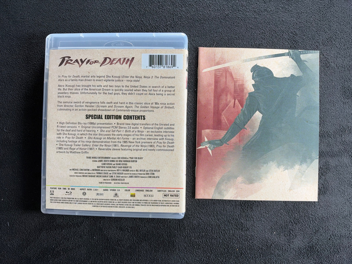 Pray for Death (Blu-ray, Arrow Video, Booklet, 80's Classic, Widescreen)