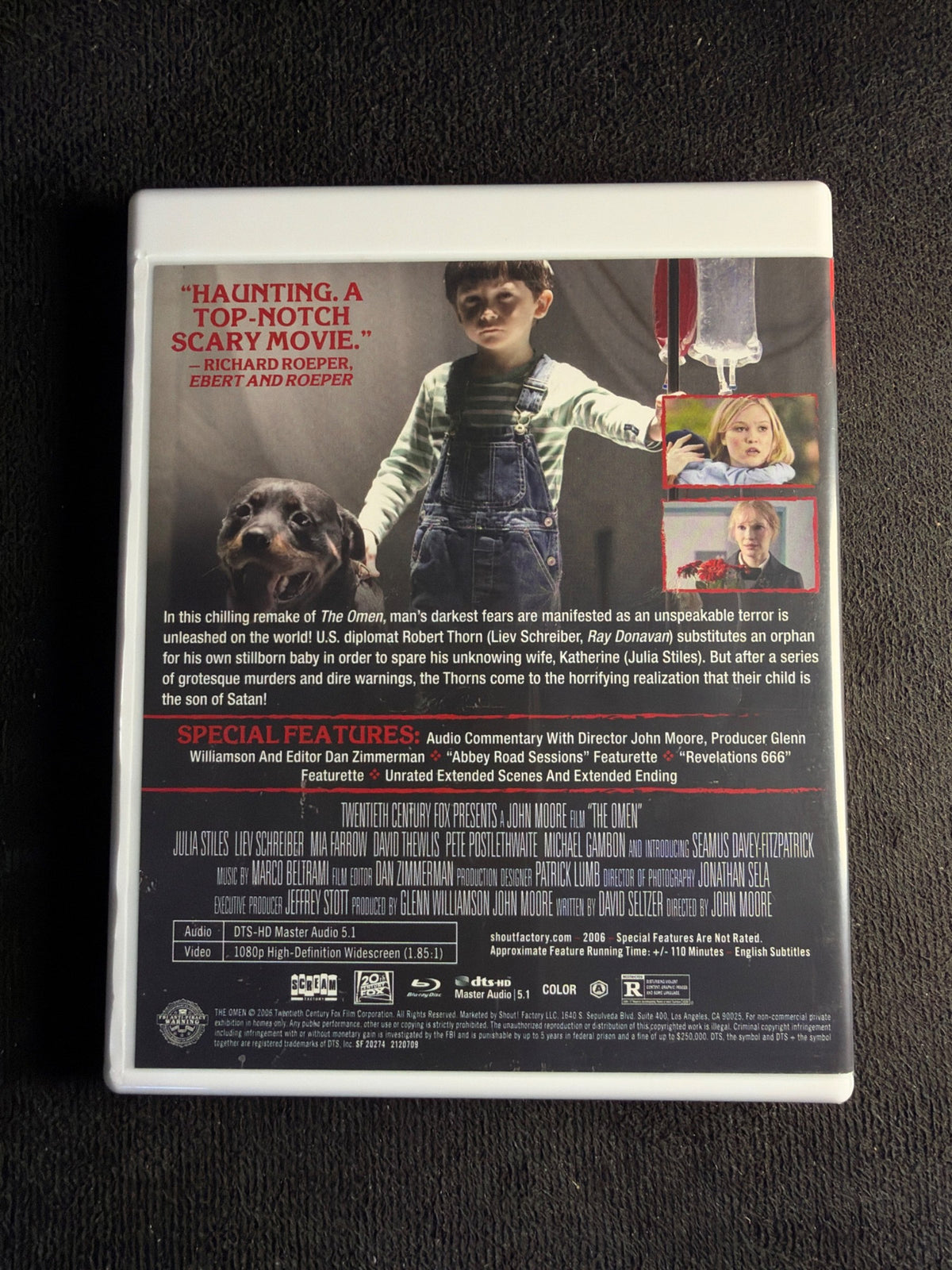 The Omen (2006) (Blu-ray, Scream Factory, Classic Horror, Widescreen)