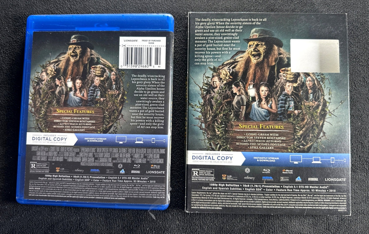 Leprechaun Returns (Blu-ray, Lionsgate Films, Slipcover, No Digital)