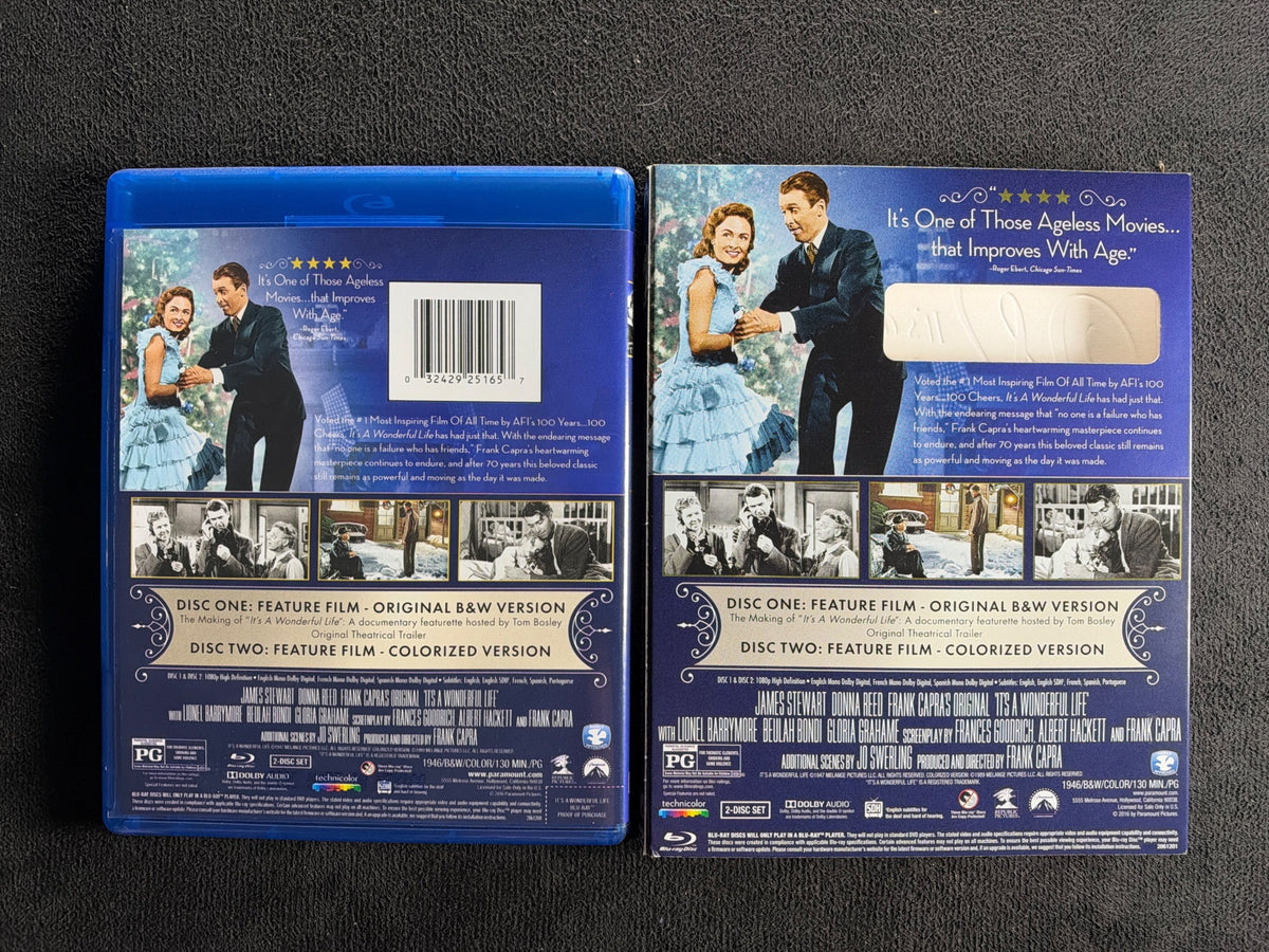 It's a Wonderful Life (Blu-ray, Paramount, Slipcover, Platinum Anniversary Ed)