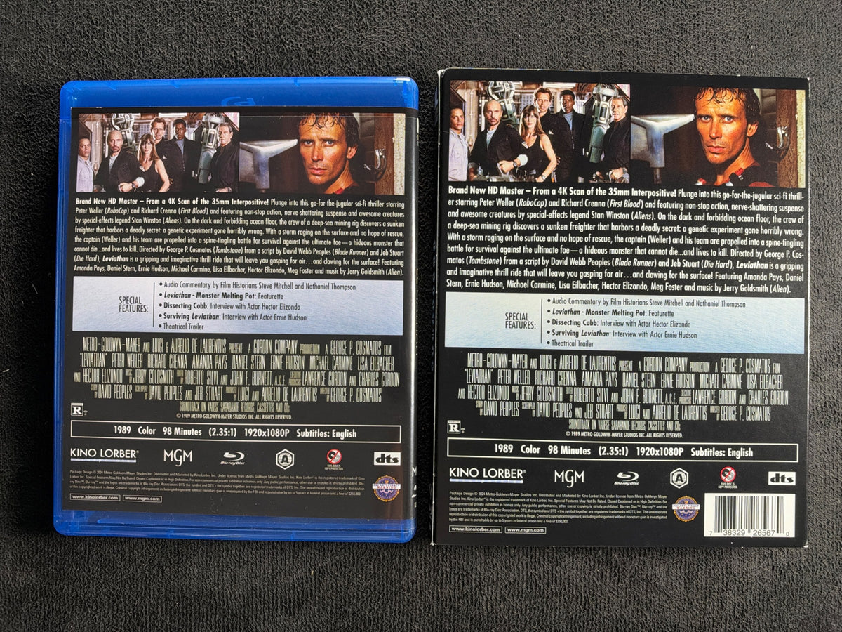 Leviathan (Blu-ray, Kino Lorber, Slipcover, 80's Classic, Widescreen)