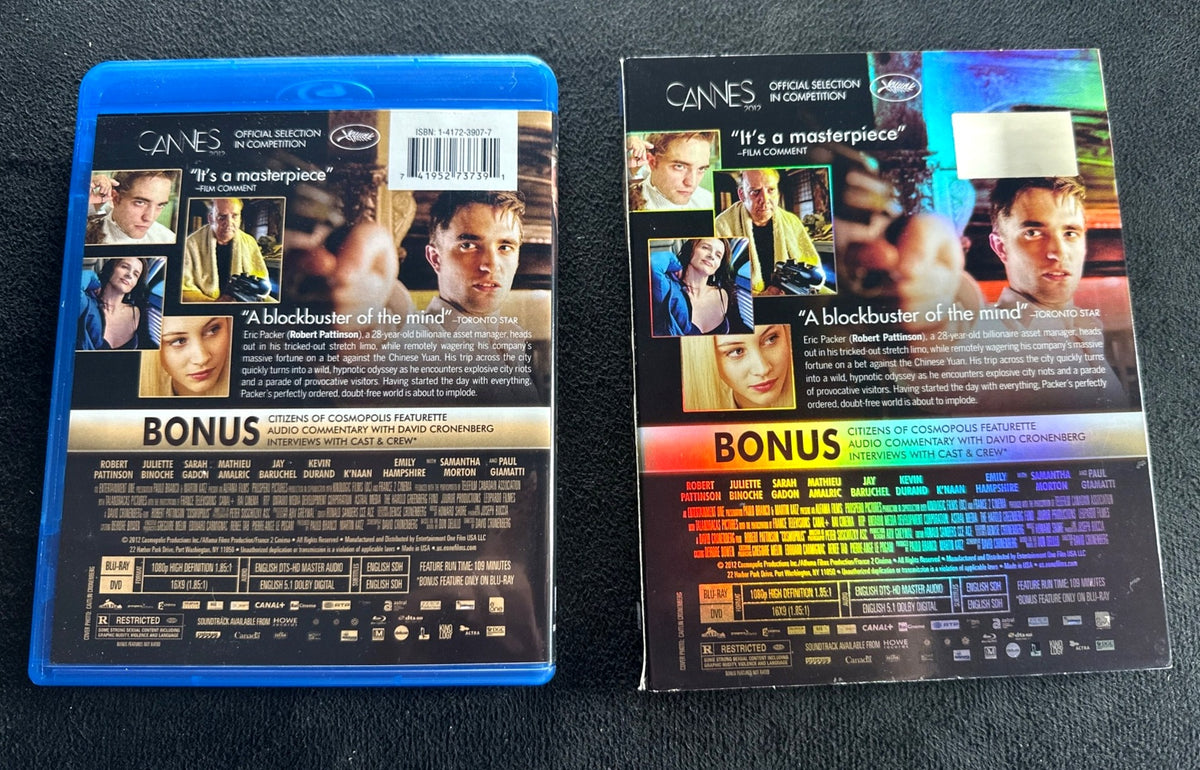 Cosmopolis (Blu-ray, Eone, Widescreen, Classic, Slipcover)