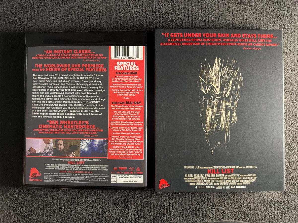 Kill List (4K Ultra HD, Severin Films, Slipcover, Classic, Widescreen)