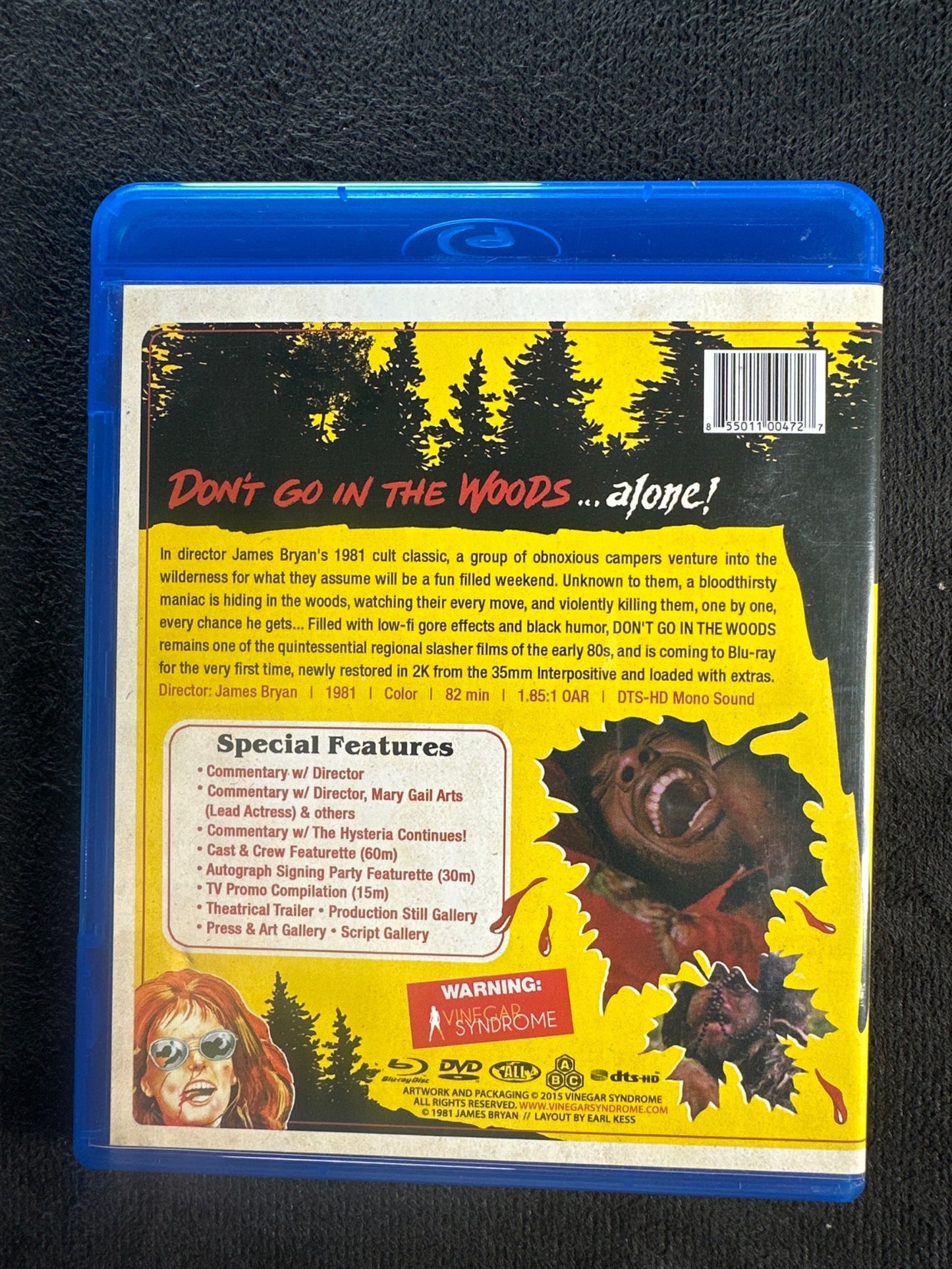 Don't Go in the Woods (Blu-ray, Vinegar Syndrome, Slipcover)