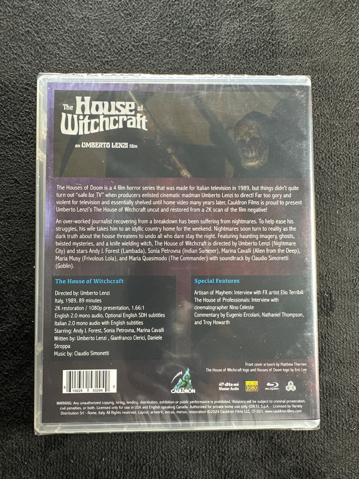 The House of Witchcraft (Blu-ray, Cauldron Films, 80's Classic, NEW/Sealed)