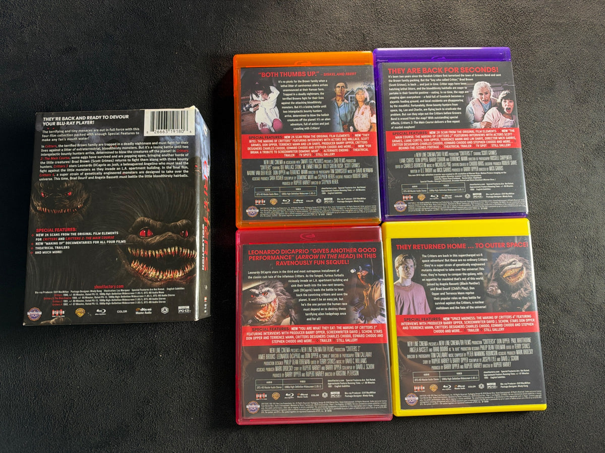 The Critters Collection (Blu-ray, Scream Factory, Boxset, Part 1-4)