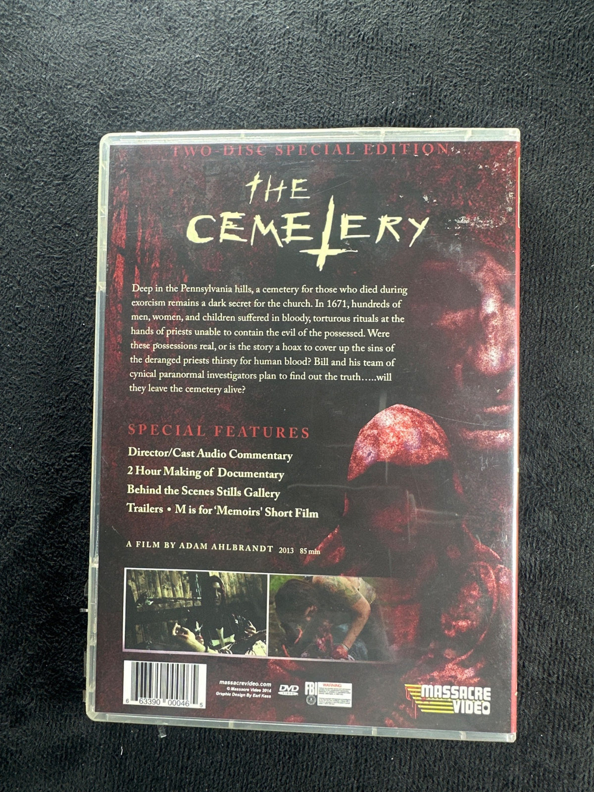 The Cemetery (DVD, Massacre Video, Adam Ahlbrandt Horror Classic)