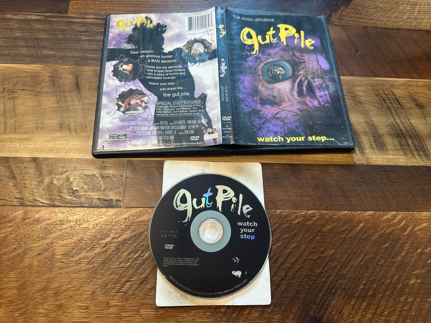 Gut Pile (DVD, Sub Rosa Studios, 2004 Obscure Horror)