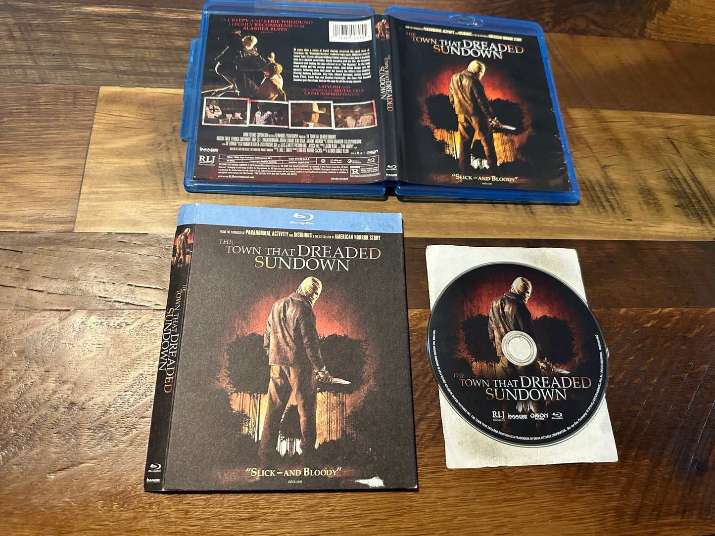 The Town that Dreaded Sundown 2014 Blu ray-RLJ Entertainment-Rare Slipcover