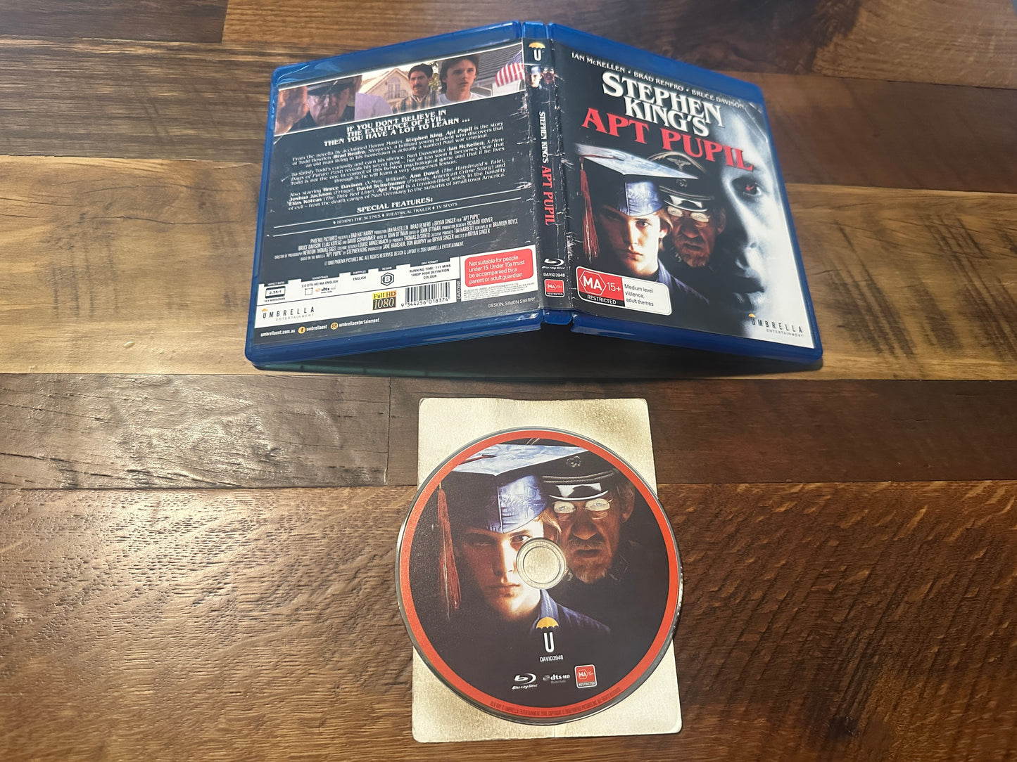 Art Pupil (Blu ray, Umbrella Entertainment, Stephen King, Region B)