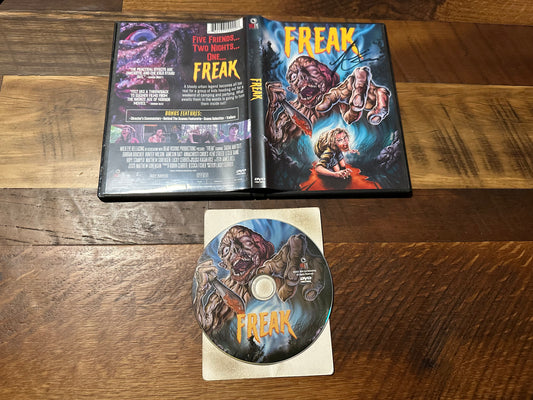 Freak DVD-Wild Eye Releasing-Signed-Obscure Horror-Widescreen