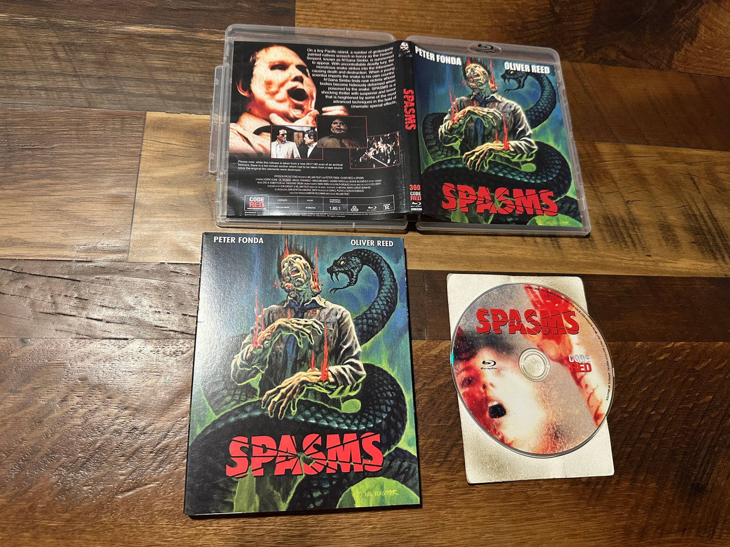 Spasms (Blu ray, Code Red, Slipcover, Oliver Reed Classic)