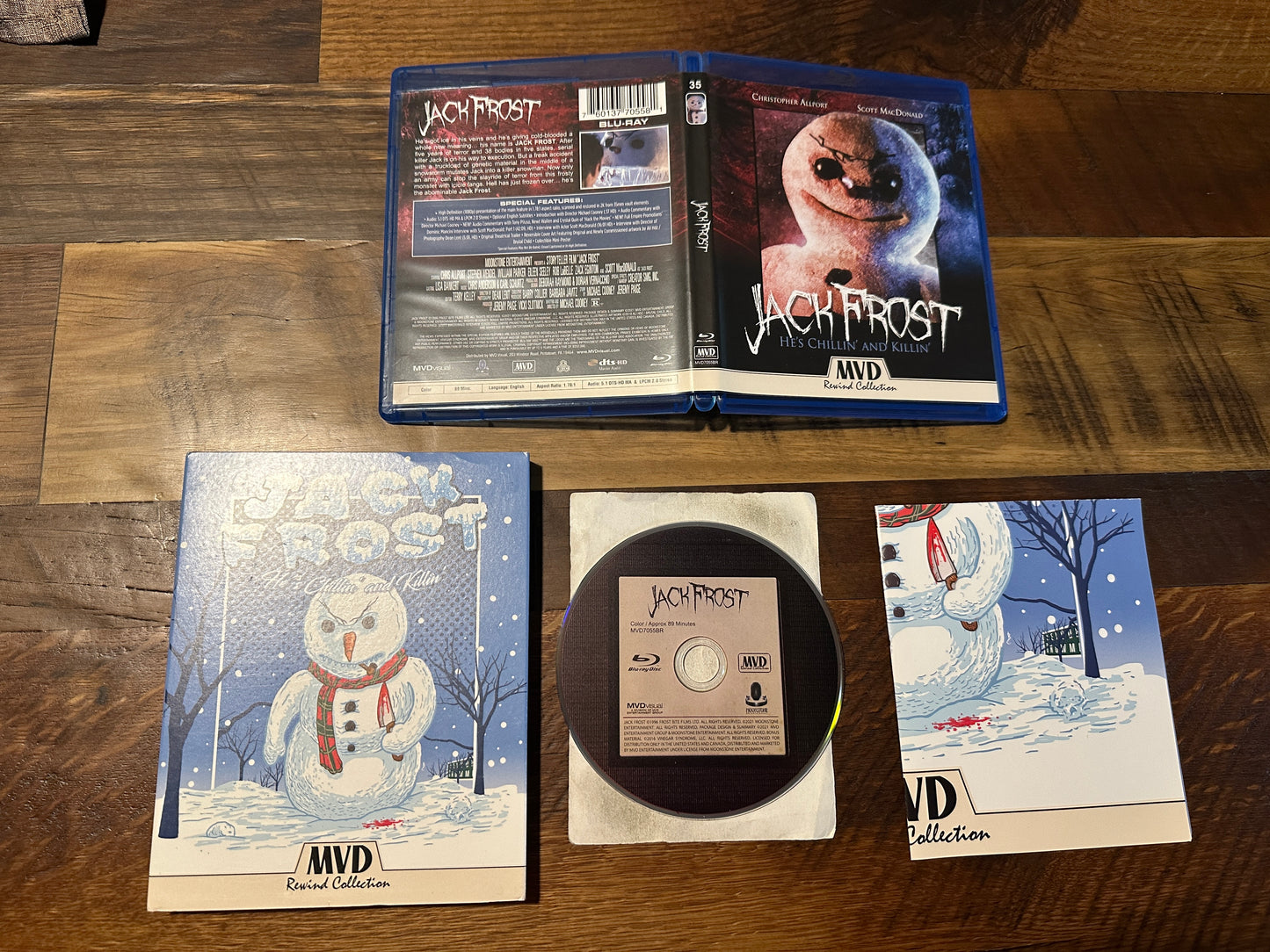 Jack Frost (Blu ray, MVD Rewind Collection, OOP Slipcover, Poster)