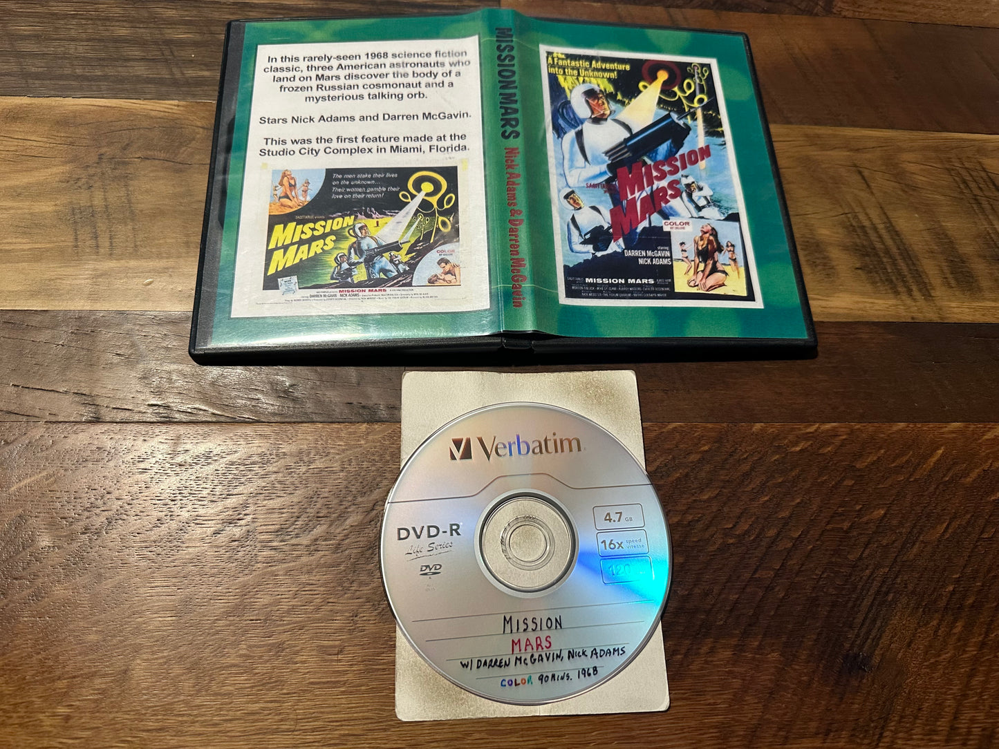 Mission Mars DVD-R 1968 Rare Science Fiction Classic-Obscure-
