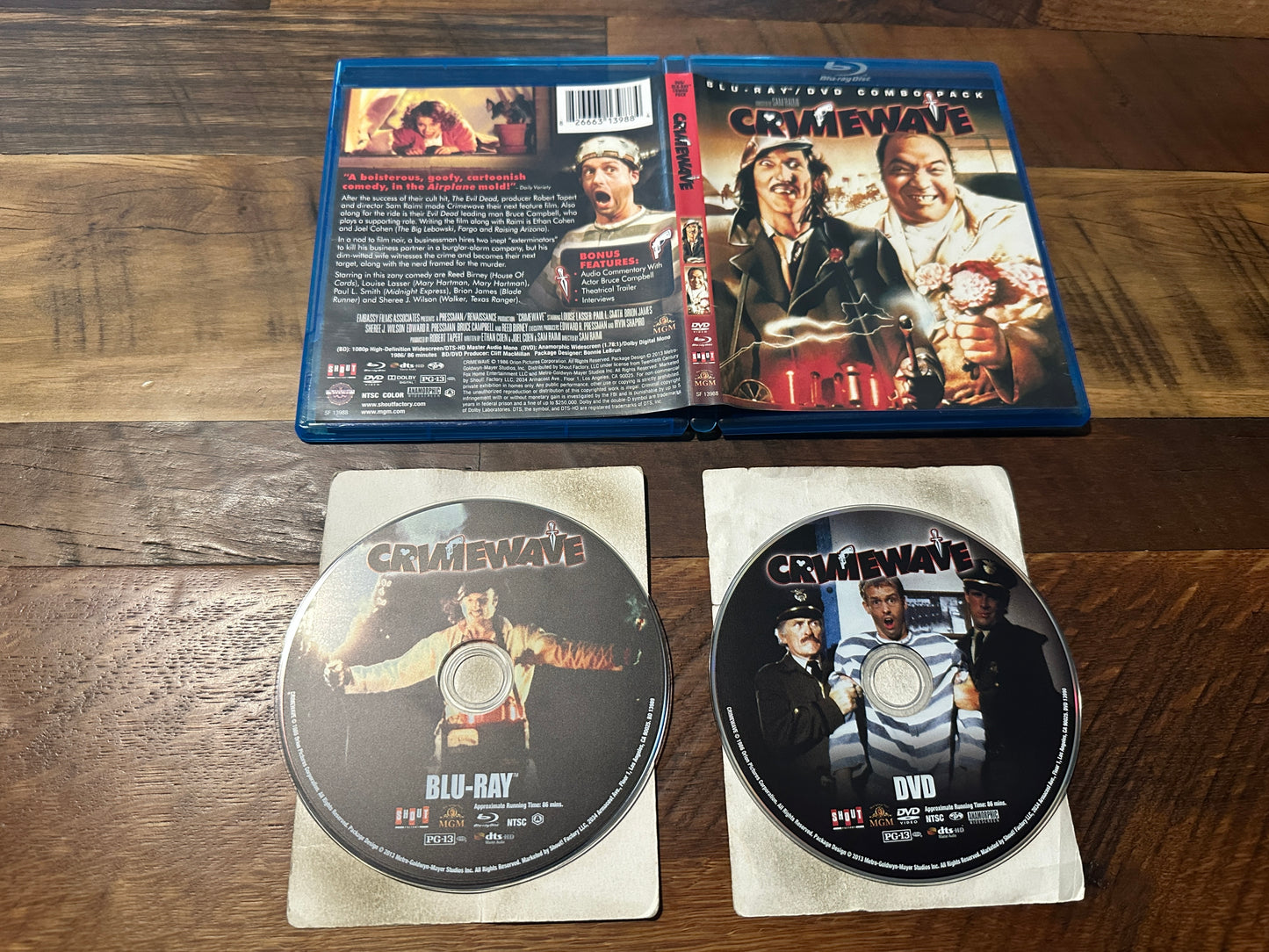 Crimewave (Blu ray/DVD, Scream Factory, 80’s Classic, Widescreen)