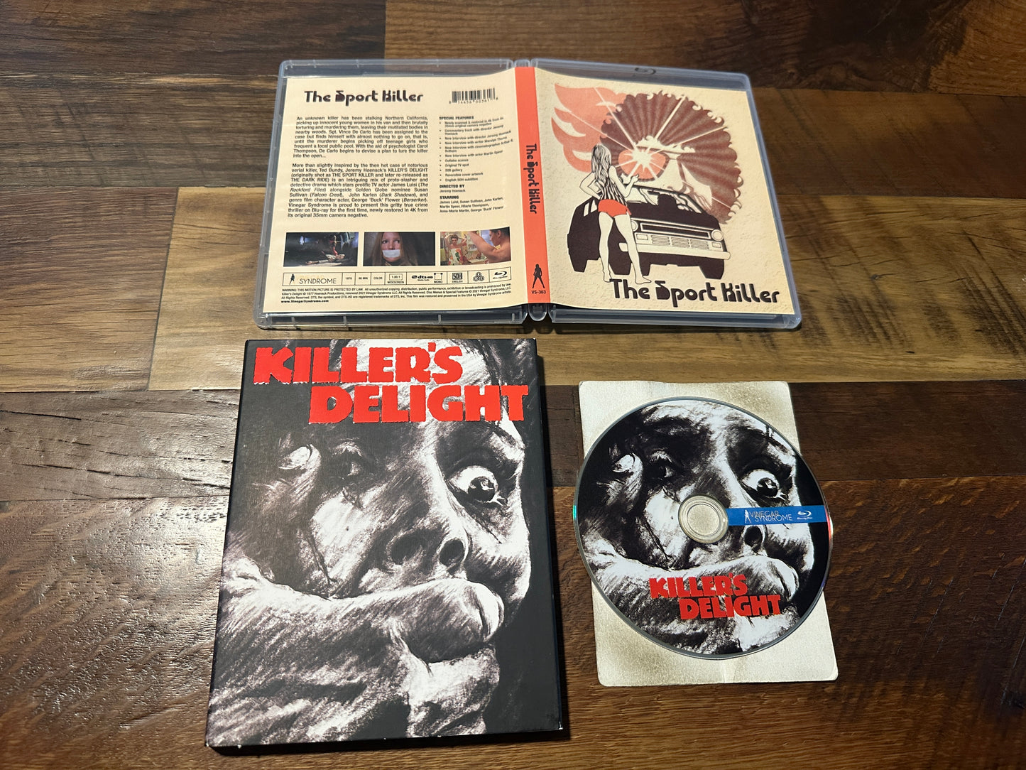 Killer’s Delight (Blu ray, Vinegar Syndrome, Slipcover, 70’s Horror)