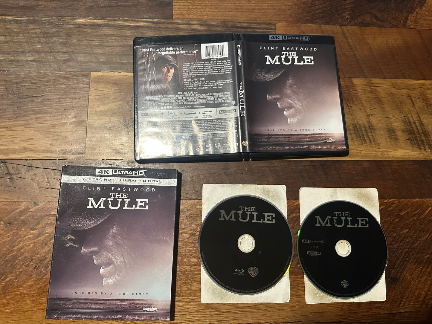 The Mule (4K Ultra HD/Blu ray, Warner Bros, Slipcover, 2 Disc, No Digital)
