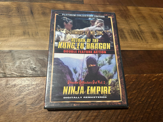 Return of the Kung Fu Dragon & Ninja Empire (DVD, Double Feature, NEW)