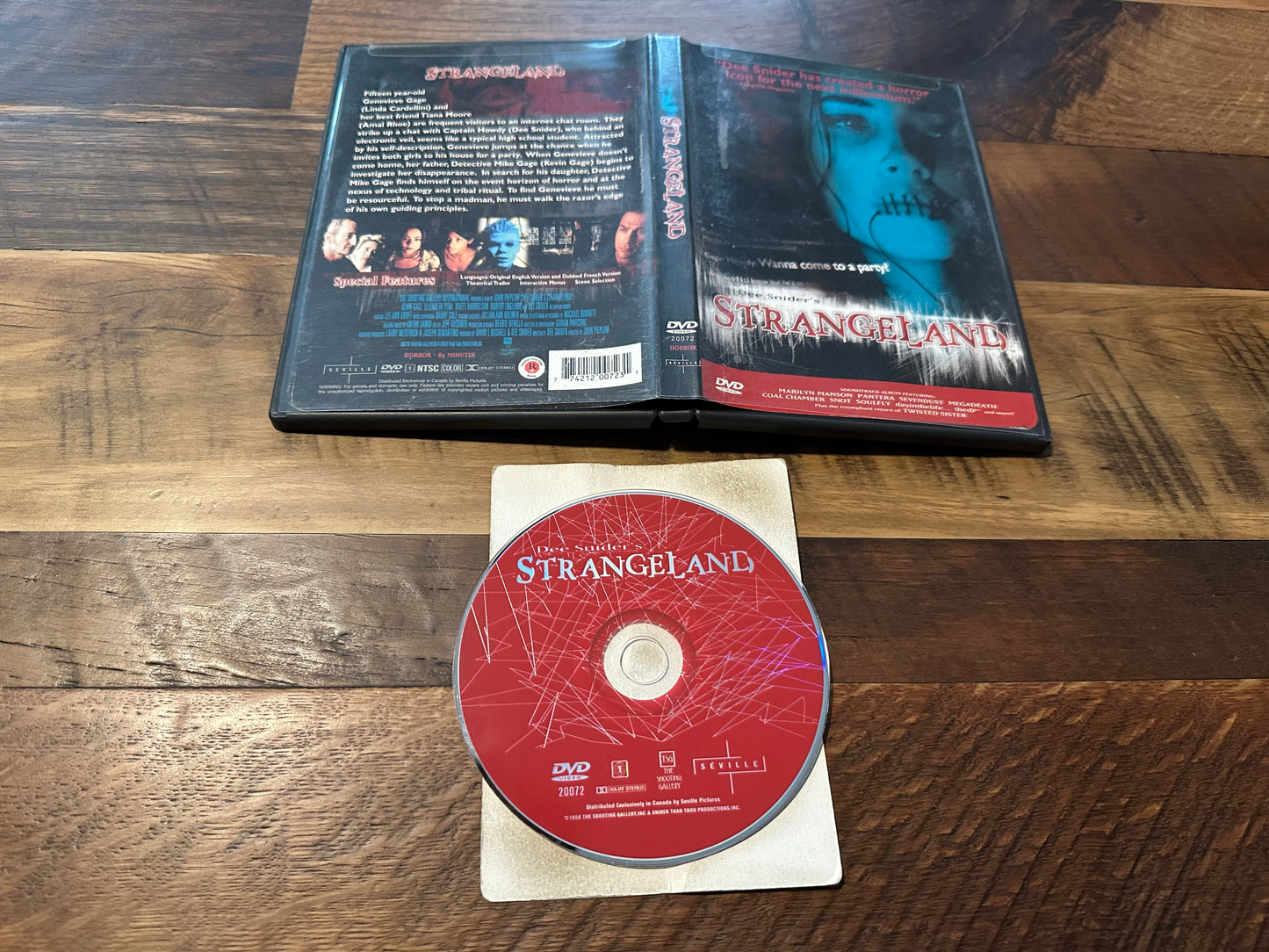 Strangeland DVD-Seville Pictures-Dee Snider Classic Horror-
