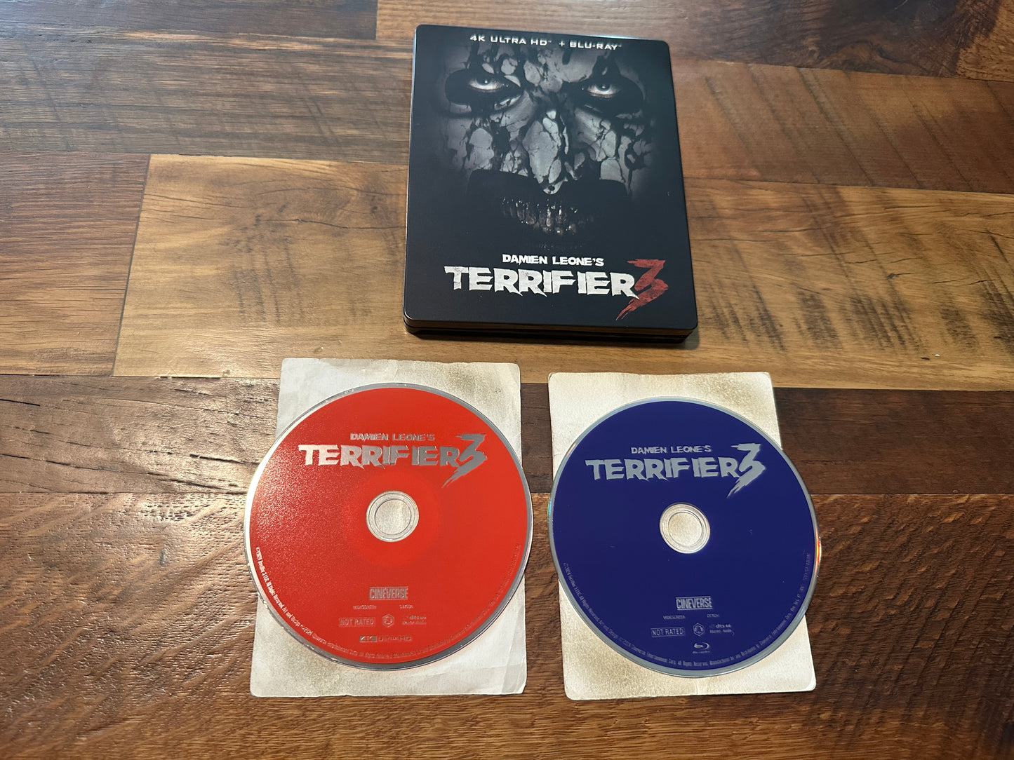 Terrifier 3 (4K Ultra HD/Blu ray, Damien Leone’s Classic, Steelbook, No Dig)
