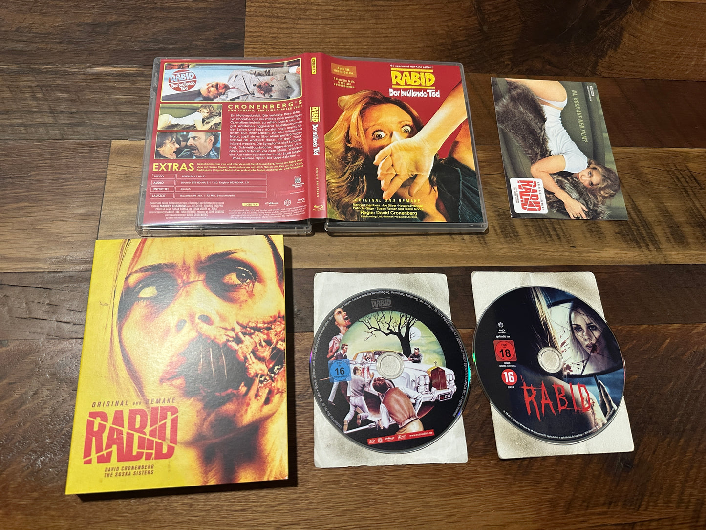 Rabid (Blu ray, Splendid Films, Slipcover, Region B, 2 Disc Limited Ed)