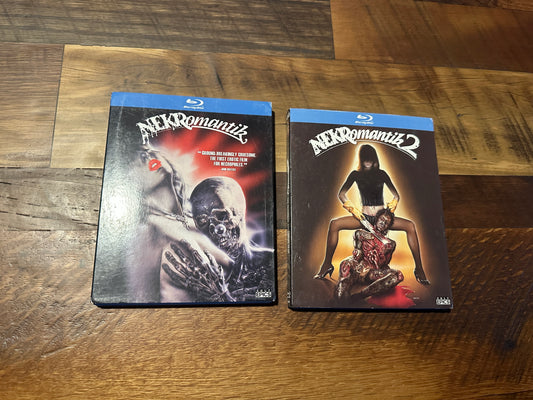 Nekromantik 1 & 2 (Blu ray, Cult Epics, 90’s Disturbing Horror, Slipcover)
