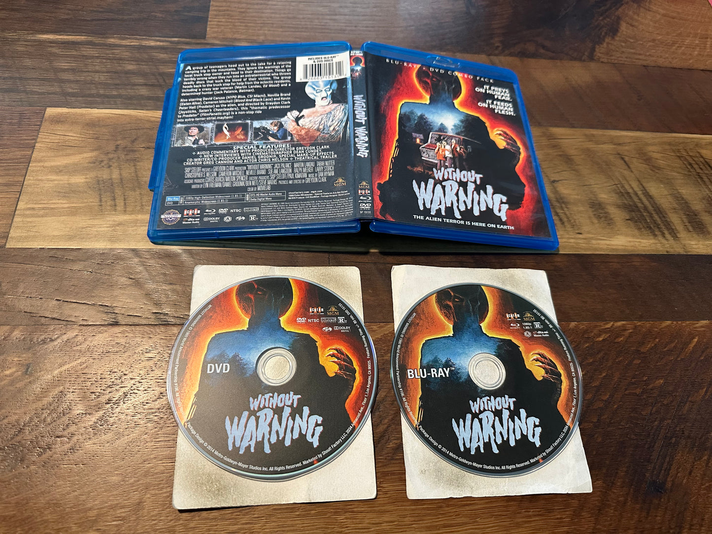 Without Warning Blu ray/DVD-Scream Factory-80’s Classic Horror-