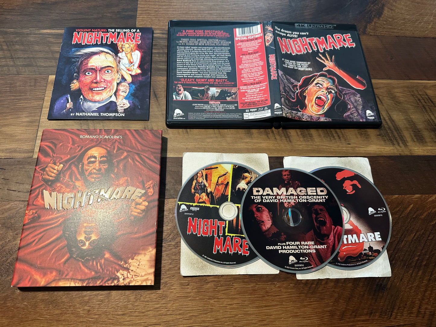 Nightmare 4K Ultra HD*Severin Films*Slipcover*3 Disc*80's Classic Horror*