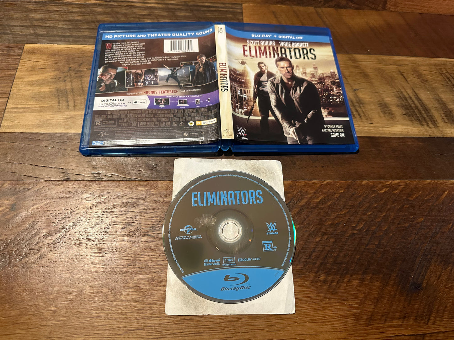 Eliminators Blu ray-WWE Studios-Scott Adkins Classic-Widescreen-Non Digital