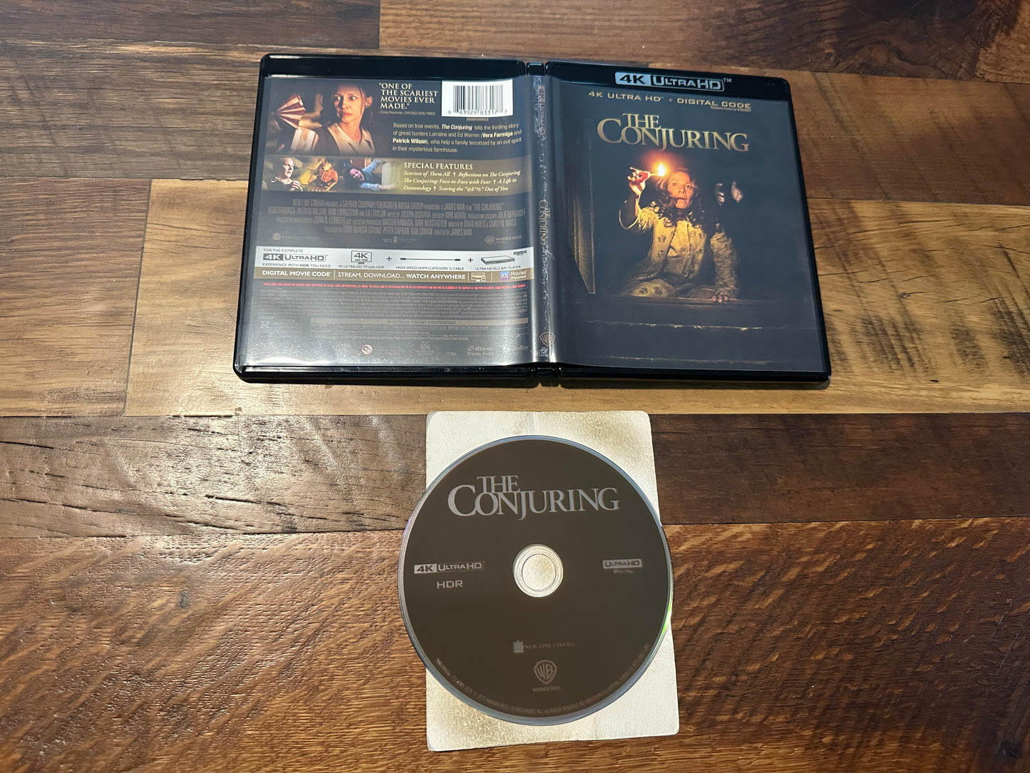 The Conjuring (4K Ultra HD, Warner Bros, Classic Horror, No Digital)