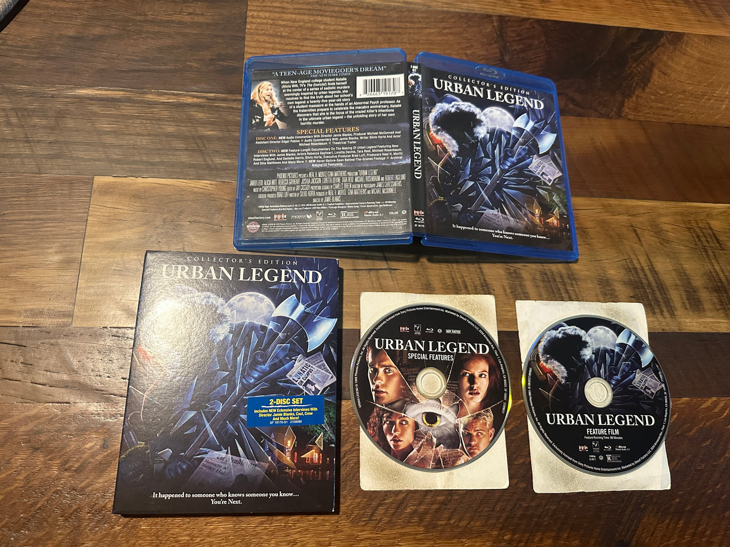 Urban Legend (Blu ray, Collector’s Edition, Scream Factory, 2 Disc, Slipcover)