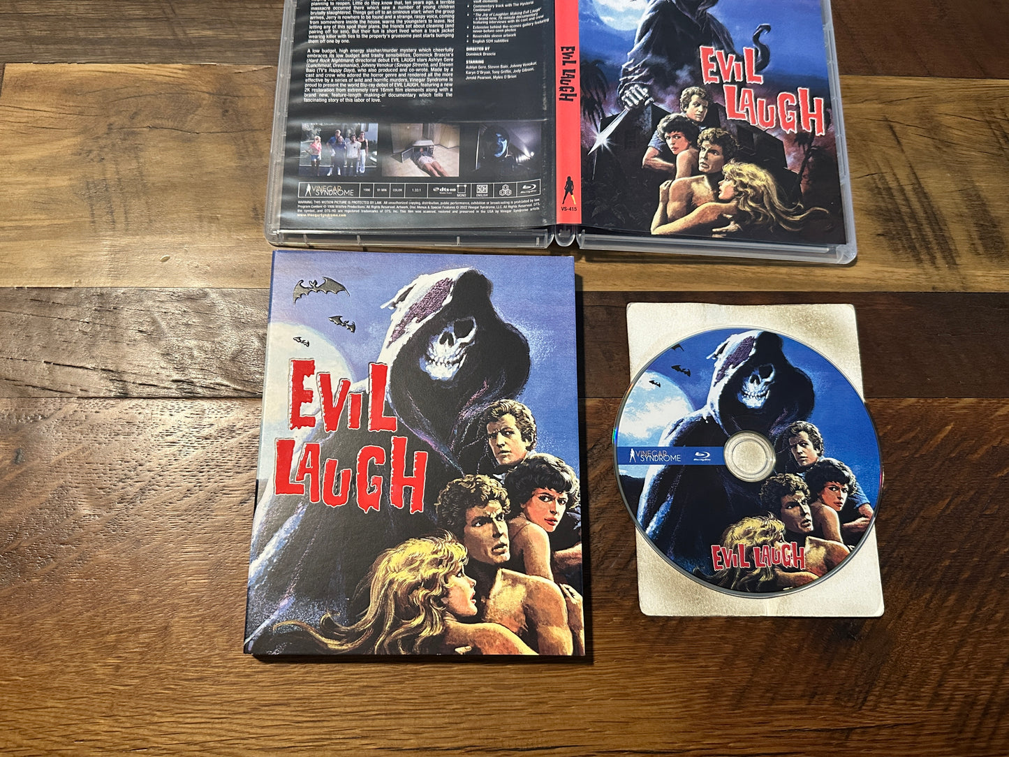 Evil Laugh (Blu ray, Vinegar Syndrome, Slipcover, 80’s Horror)