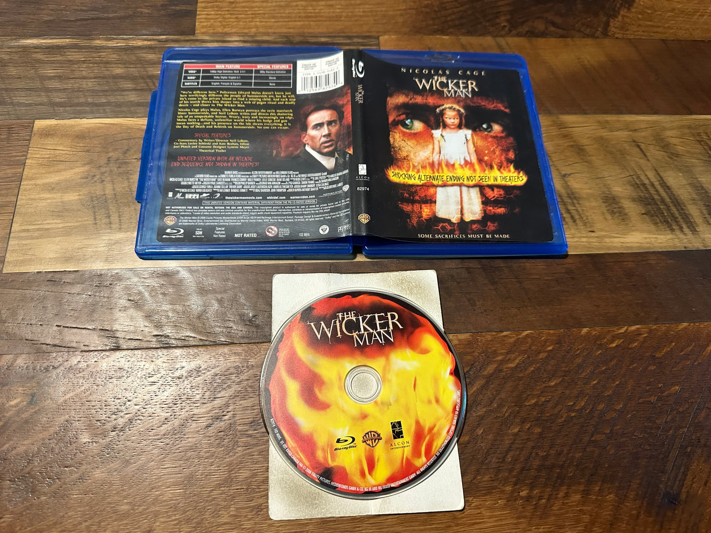 The Wicker Man 2006 (Blu ray, Warner Bros, Nicholas Cage, Widescreen)