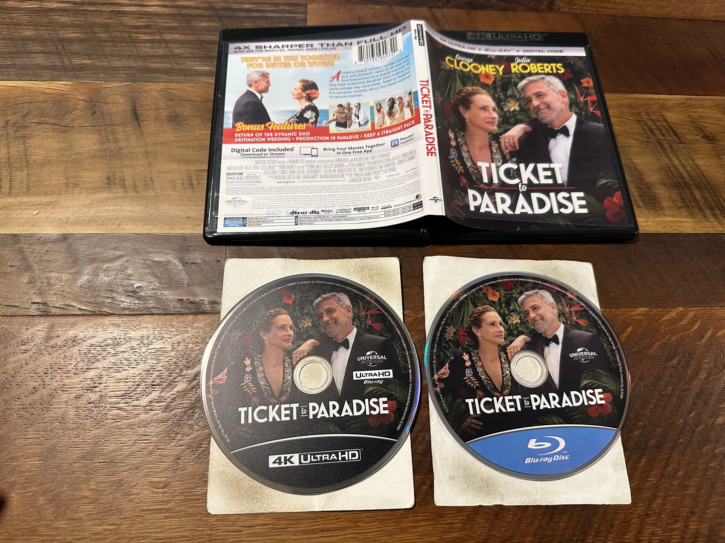 Ticket To Paradise 4K Ultra HD/Blu ray-Universal-George Clooney-No Digital