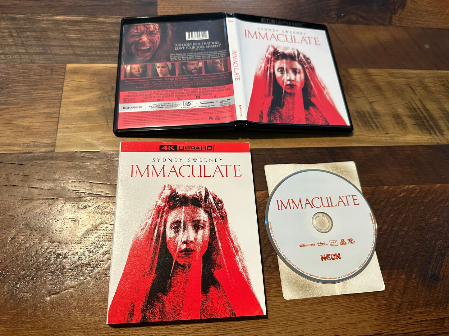 Immaculate (4K Ultra HD, Neon, Sydney Sweeney, Slipcover, No Digital)