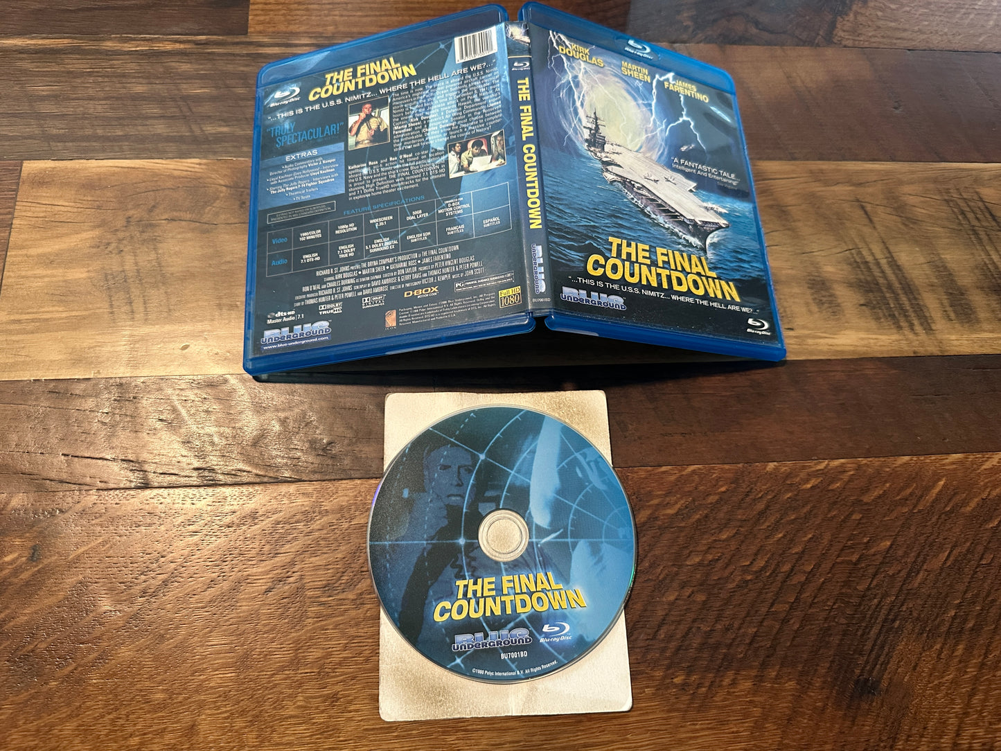 The Final Countdown (Blu ray, Blue Underground, Kirk Douglas)