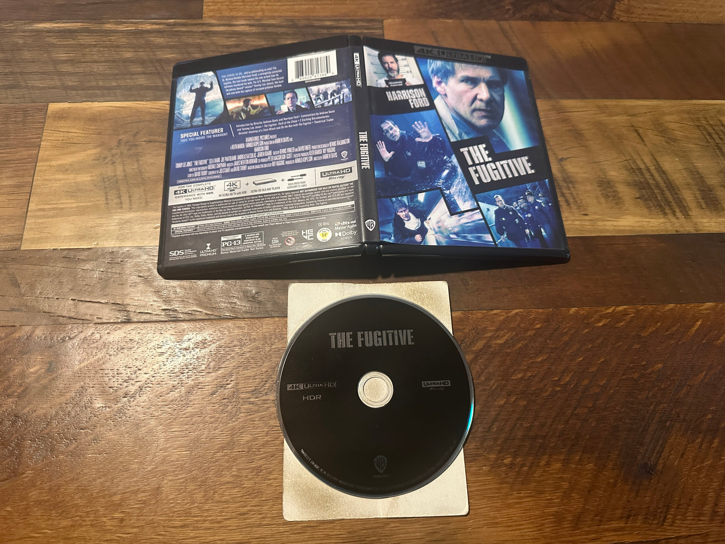 The Fugitive (4K Ultra HD, Warner Bros, Harrison Ford Classic, Widescreen)