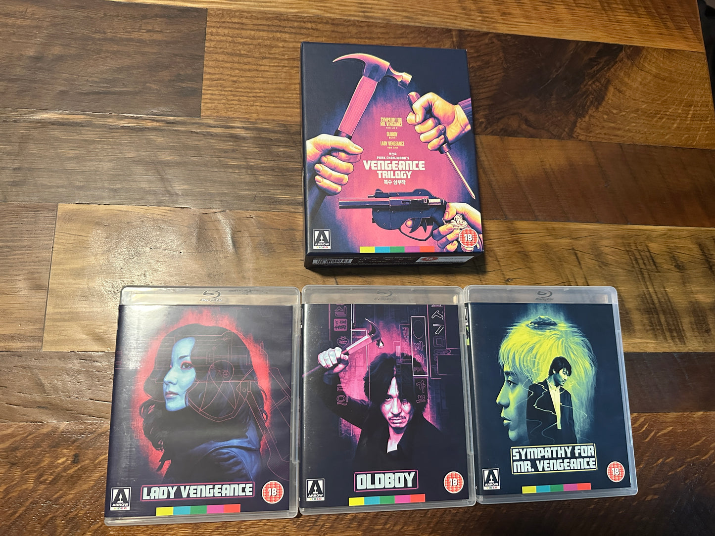 Vengeance Trilogy (Blu ray, Arrow Video, Boxset, Region B, Special Ed)