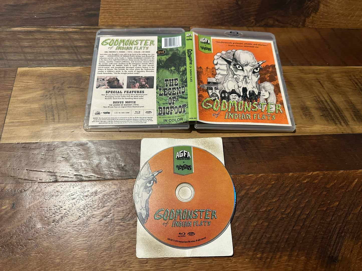 Godmonster Of Indian Flats Legend Of Bigfoot (Blu ray, AGFA)