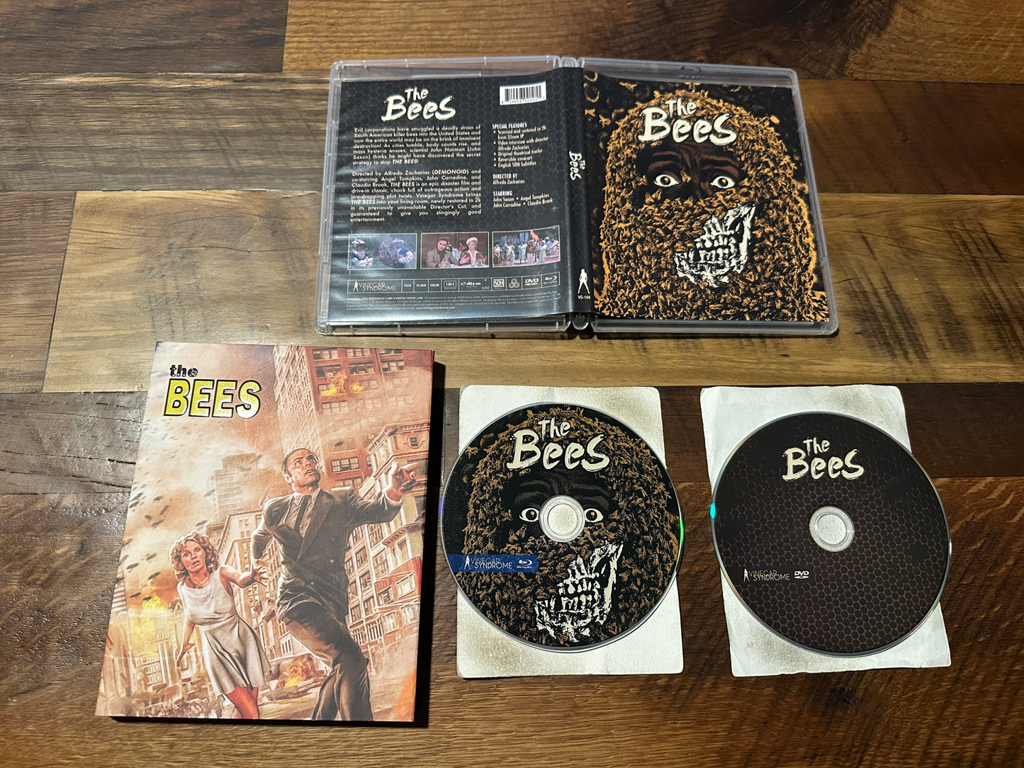The Bees Blu ray/DVD-Vinegar Syndrome-2 Disc-Slipcover-70’s Horror