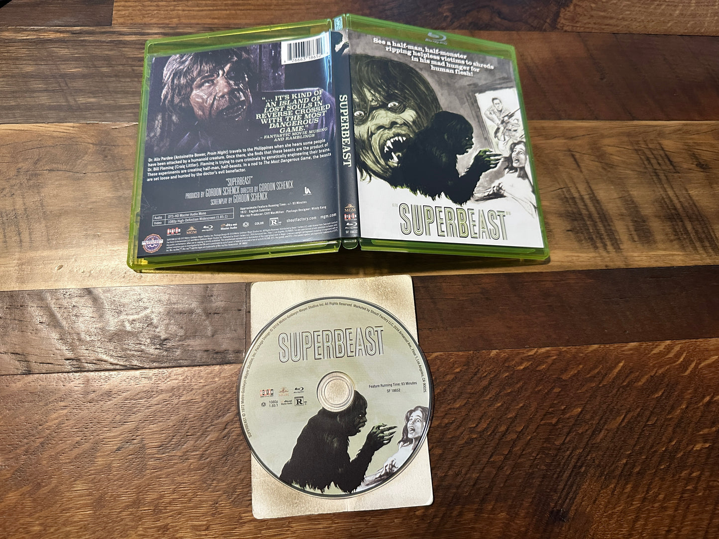 Superbeast (Blu ray, Scream Factory, 70’s Horror, Widescreen)