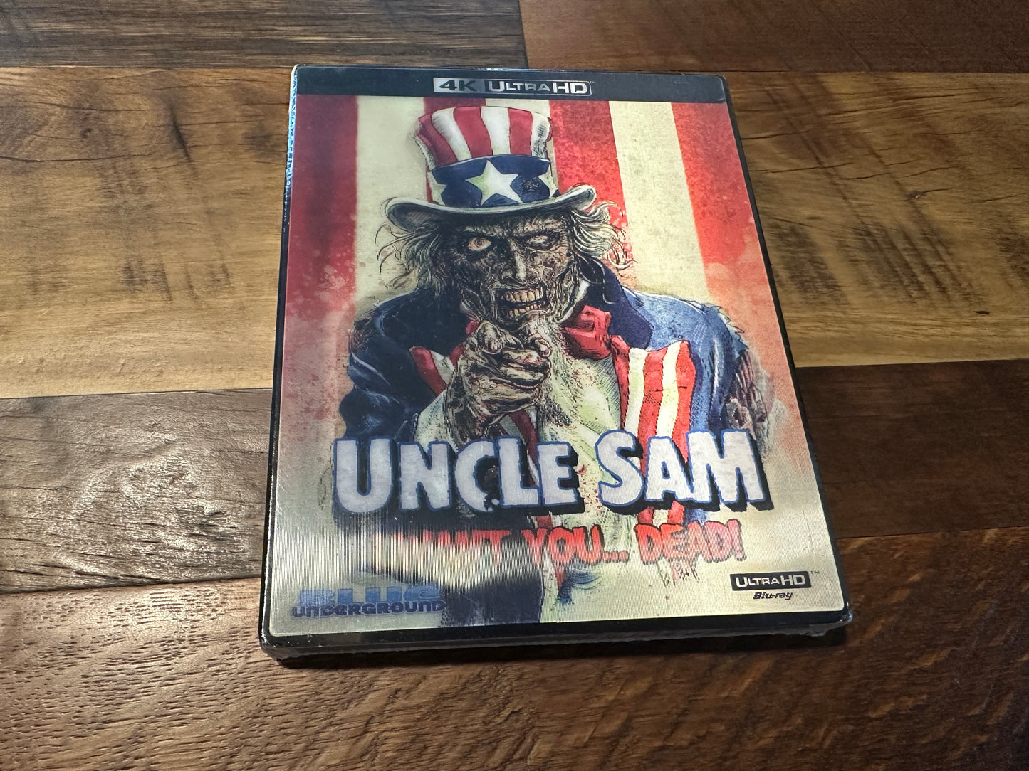 Uncle Sam (4K Ultra HD, Blue Underground, Lenticular Slipcover, NEW)
