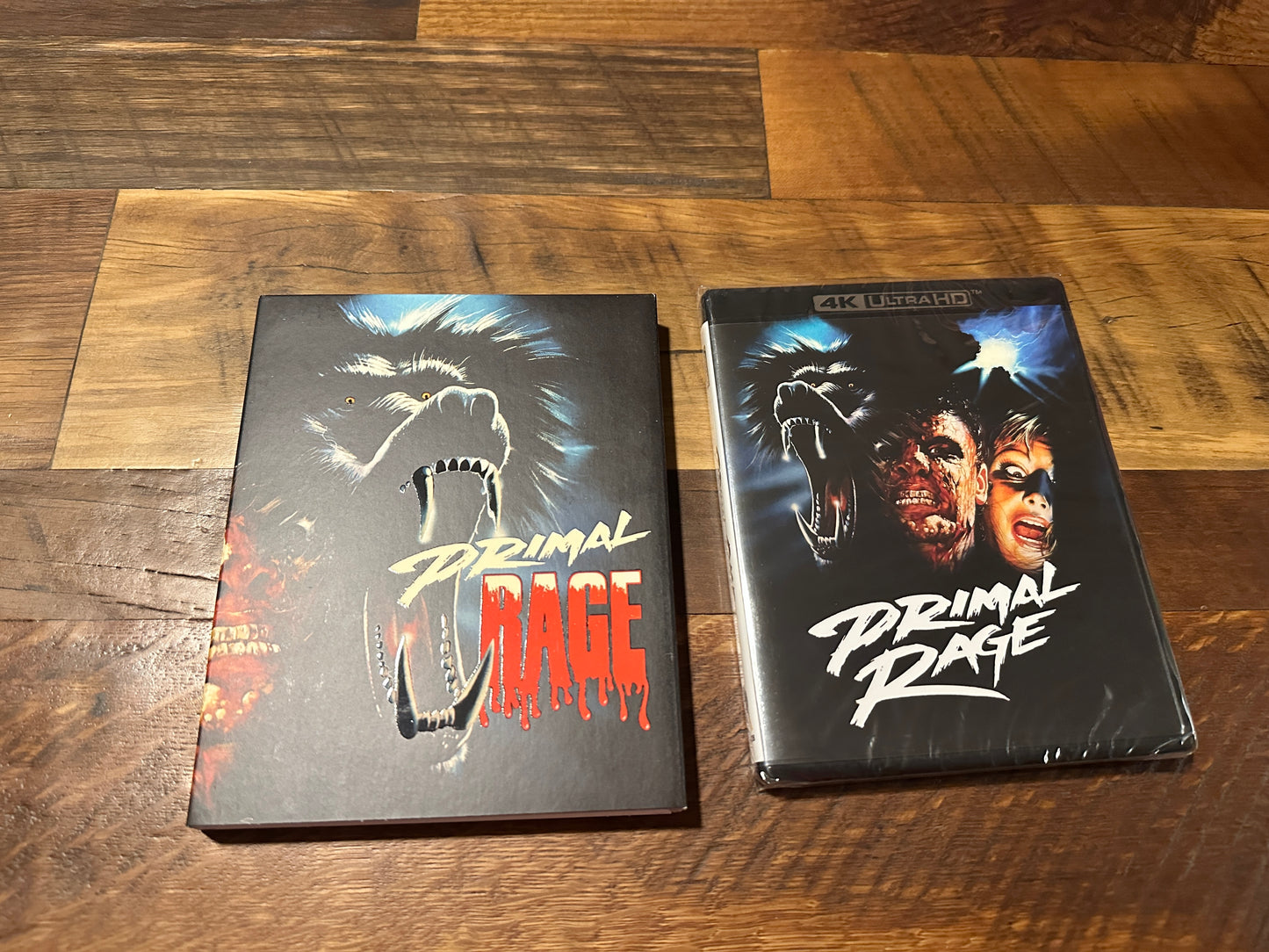 Primal Rage (4K Ultra HD/Blu ray, Vinegar Syndrome, Slipcover, 2 Disc, NEW)