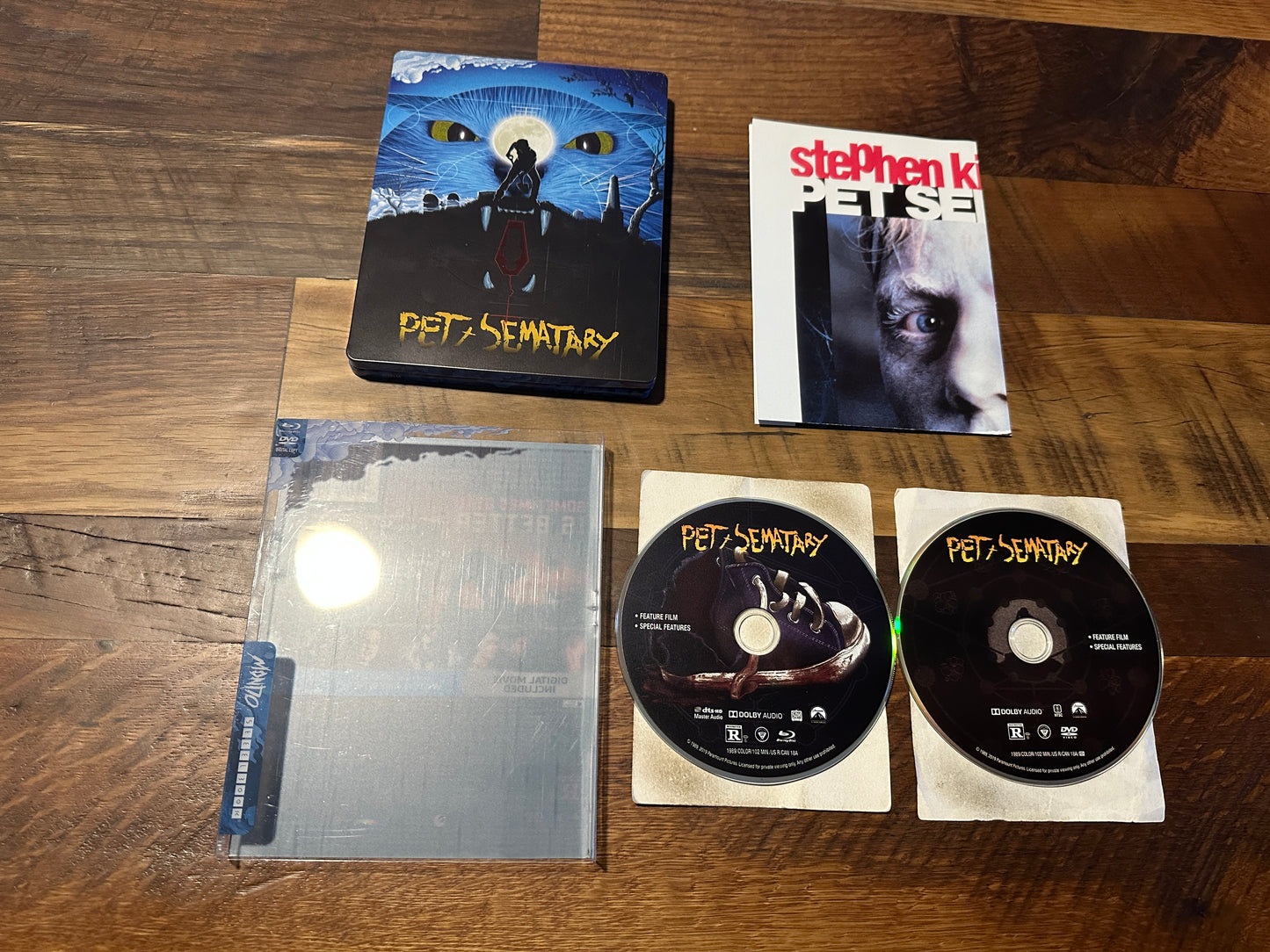 Pet Sematary (Blu ray/DVD, Mondo Steelbook, Slipcover-2 Disc)