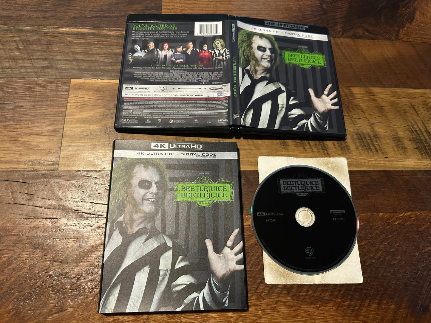 Beetlejuice Beetlejuice (4K Ultra HD, Warner Bros, Slipcover, No Digital)