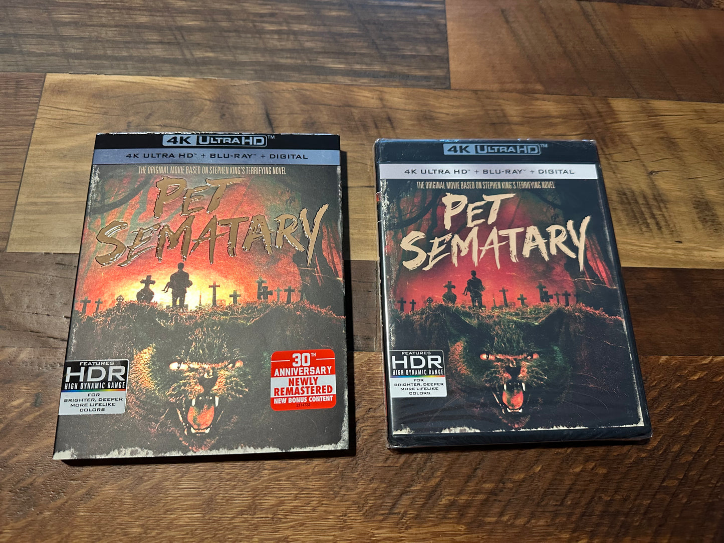 Pet Sematary 4K Ultra HD/Blu ray-Stephen King Classic-2 Disc-NEW/Sealed