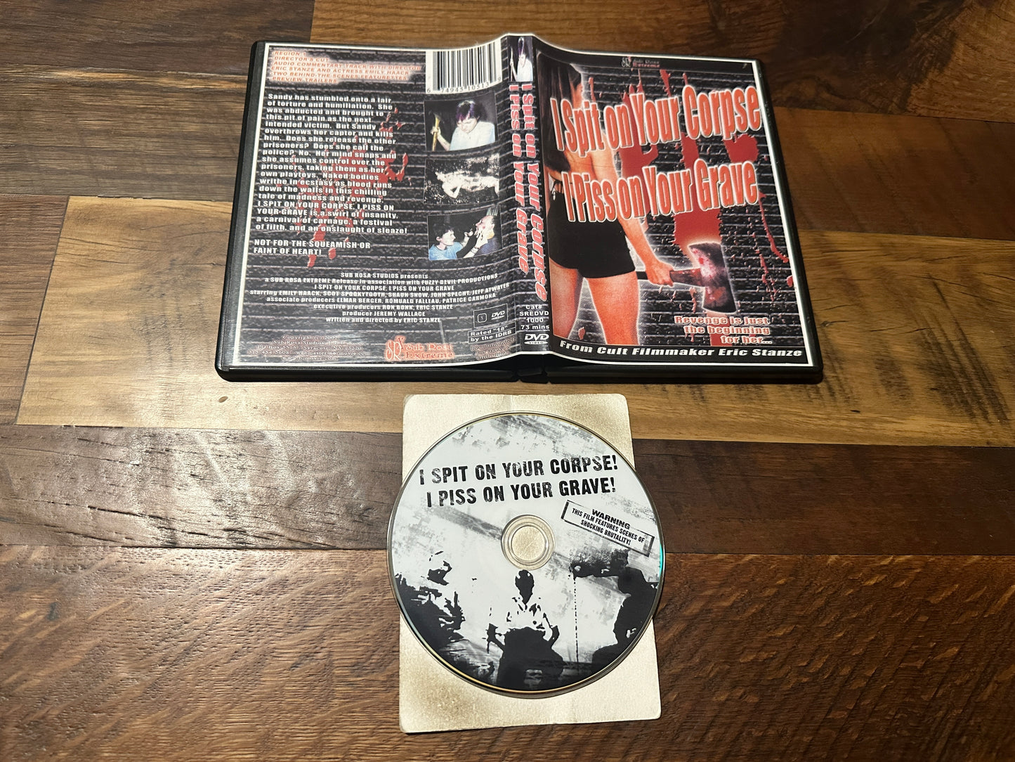 I Spit On Your Corpse I Piss On Your Grave (DVD, SRS Cinema, Rare)
